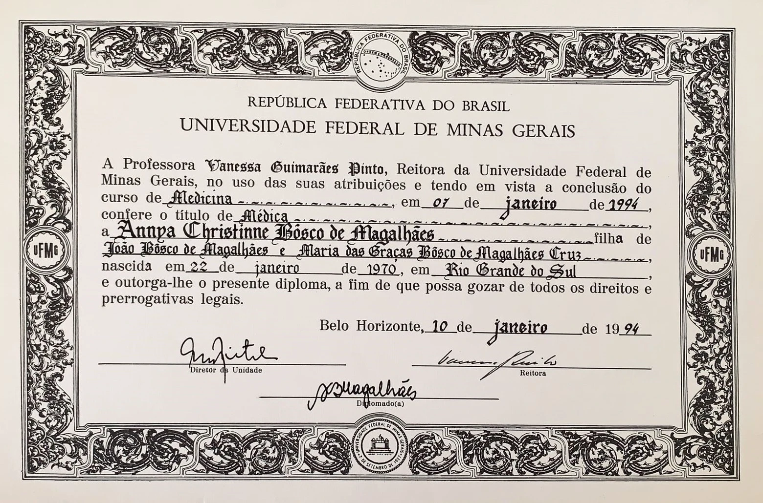 Certificado Graduação